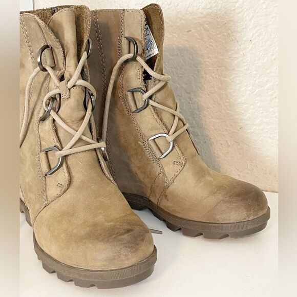 Sorel Joan of Arc wedge bootie combat boots 7.5 - Picture 5 of 16